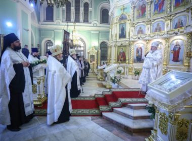 В канун праздника Крещения Господня митрополит Кирилл совершил всенощное бдение