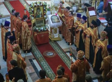 В канун дня памяти святителя Игнатия Брянчанинова в Андреевском соборе совершено всенощное бдение