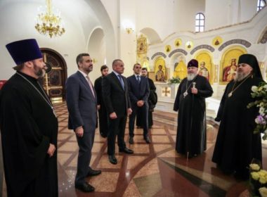 Митрополит Кирилл и Владимир Легойда посетили собор святого князя Владимира