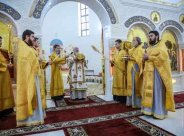 В Неделю о мытаре и фарисее митрополит Кирилл возглавил Литургию во Владимирском соборе