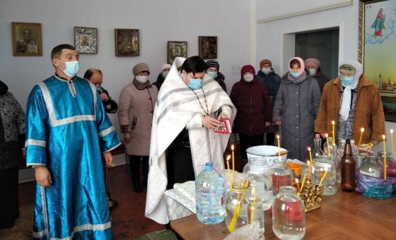 Крещение Господне отпраздновали в селах Туркменского района
