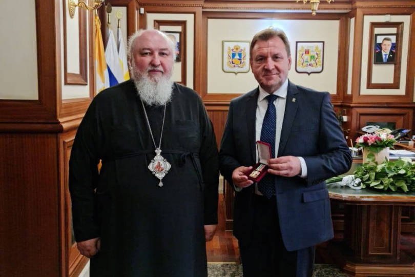 Митрополит Кирилл поздравил главу Ставрополя с юбилеем