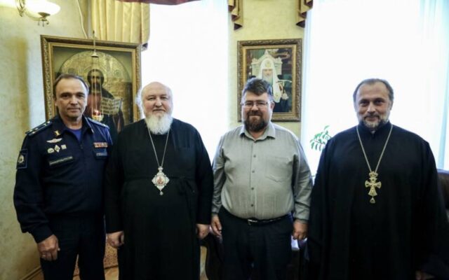 Митрополит Кирилл встретился с начальником Ставропольского президентского кадетского училища
