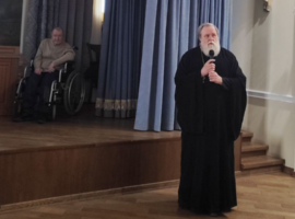 В Ставропольской духовной семинарии прошла премьера нового моноспектакля Михаила Даниловича Литвинова
