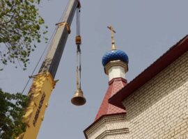 В храме Архангела Михаила села Курсавка установили колокола