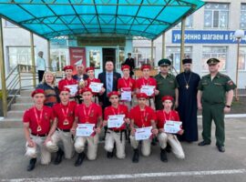 Благочинный Новоалександровского округа приветствовал участников военно-спортивной игры «Зарница»