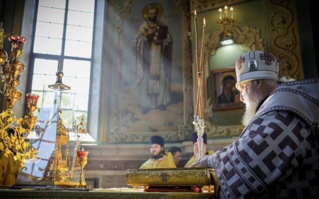 Митрополит Кирилл совершил Божественную литургию в Казанском кафедральном соборе города Ставрополя