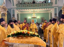 Престольный день отпраздновали в Андреевском соборе города Ставрополя