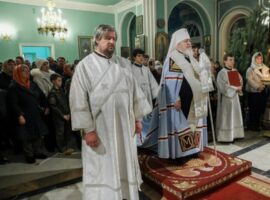 В канун праздника Рождества Христова митрополит Кирилл совершил всенощное бдение