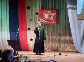 Настоятель храма Усекновения главы Иоанна Предтечи села Октябрьского поздравил односельчан с Днем защитника Отечества