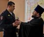 Настоятель храма святого великомученика Георгия Победоносца хутора Демино поздравил сотрудников ОМВД России «Шпаковский» со Светлым Христовым Воскресением