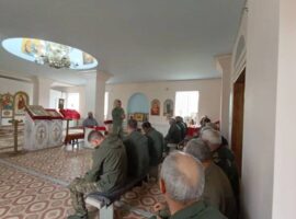 В храме Успения Божией Матери села Кевсала состоялся годовой отчётный круг станичного казачьего общества