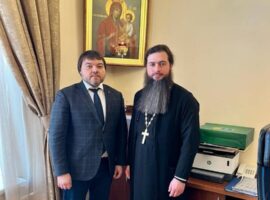 Секретарь епархиального управления встретился с помощником полномочного представителя Президента Российской Федерации в СКФО