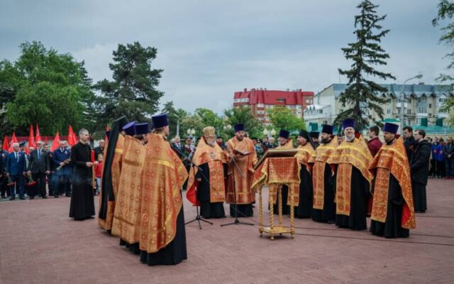 Духовенство епархии совершило заупокойную литию по погибшим в Великой Отечественной войне