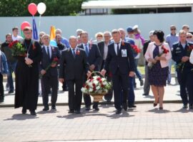 Благочинный Медвеженского округа принял участие в мероприятиях, приуроченных к празднованию 79-й годовщины Победы в Великой Отечественной войне
