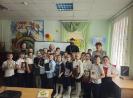 И. о. благочинного Донского округа рассказал об истории книгопечатания на Руси читателям Детской библиотеки села Донского