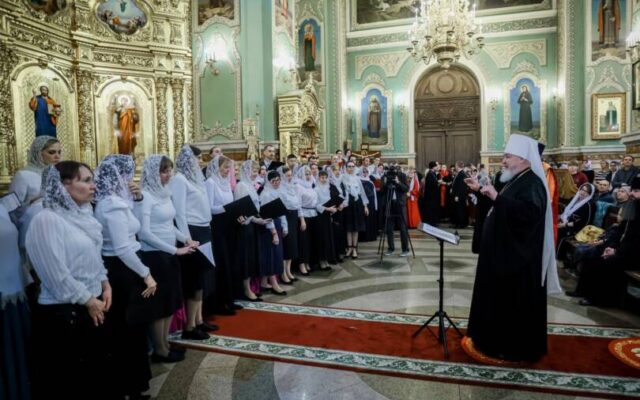 В Казанском кафедральном соборе прошел Пасхальный хоровой собор