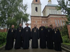 В храме Архангела Михаила города Новоалександровска состоялось общее собрание духовенства Новоалександровского благочиния