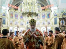 В канун дня памяти святителя Игнатия Брянчанинова в Андреевском соборе города Ставрополя совершено всенощное бдение.