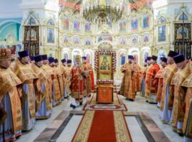 В день памяти святителя Игнатия Брянчанинова в Андреевском соборе совершена Божественная литургия