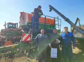 Посевные работы в селе Труновском начались с молебна