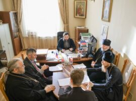 Секретарь епархиального управления провел рабочее совещание, посвященное увековечению памяти Собора святых Ставропольской митрополии
