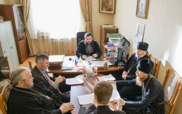 Секретарь епархиального управления провел рабочее совещание, посвященное увековечению памяти Собора святых Ставропольской митрополии