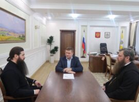 Состоялась рабочая встреча секретаря епархиального управления с министром сельского хозяйства Ставропольского края