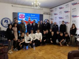 Помощник руководителя епархиального отдела по церковной благотворительности и социальному служению принял участие в патриотической встрече «Служение Отечеству: диалог поколений»