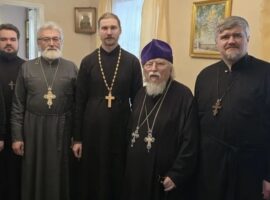 Собор духовенства храма Успения Божией Матери города Ставрополя посетил почетного настоятеля прихода