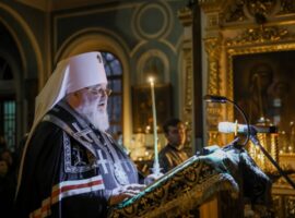 Во вторник первой седмицы Великого поста митрополит Кирилл совершил великое повечерие с чтением Великого покаянного канона преподобного Андрея Критского