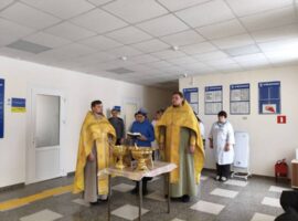Благочинный Медвеженского округа совершил освящение помещений врачебной амбулатории в селе Преградном