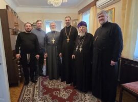 Собор духовенства храма Успения Божией Матери города Ставрополя посетил почетного настоятеля прихода