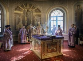 В Неделю 2-ю Великого поста митрополит Кирилл совершил Литургию в Андреевском соборе города Ставрополя