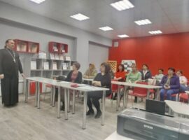 Священнослужитель провел беседу с родителями учащихся третьих классов школы № 11 им. Ю. В. Андропова села Солуно-Дмитриевского