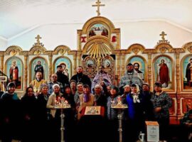 В храме святителя Николая Чудотворца села Золотаревка собором духовенства Ипатовского благочиния совершена Литургия Преждеосвященных Даров