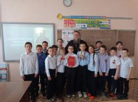 В школе № 13 села Ореховка прошёл открытый урок, посвящённый священномученику Николаю Кандаурову