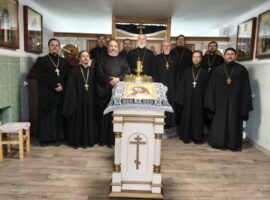 В храме великомученика Георгия Победоносца села Новая Деревня состоялось общее собрание и исповедь духовенства Ольгинского благочиния