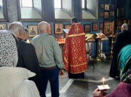 В храме Архистратига Божия Михаила города Новоалександровска молитвенно почтили память жертв и ликвидаторов последствий Чернобыльской трагедии
