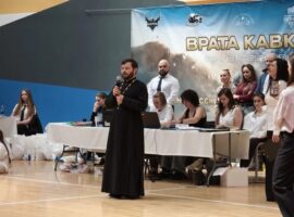 Священнослужитель напутствовал участников краевых соревнований по карате «Врата Кавказа»