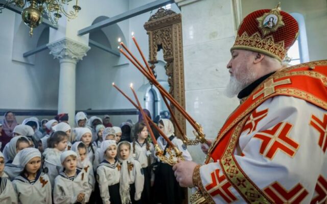 Во вторник Светлой седмицы митрополит Кирилл совершил Литургию в храме великомученика Георгия Победоносца подворья мужского монастыря иконы Пресвятой Богородицы «Всех скорбящих Радость» в городе Михайловске