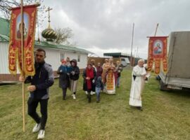 Престольный день отпраздновали в строящемся храме Воскресения Христова города Невинномысска