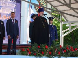 Приходы Ольгинского округа приняли участие в мероприятиях ко Дню Победы