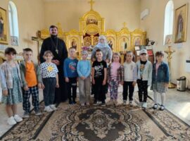 В день Вознесения Господня воспитанники детского сада села Тахта посетили храм Архистратига Михаила