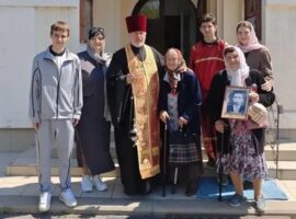 Приход храма иконы Божией Матери «Знамение» села Надежда принял участие в праздновании 81-й годовщины Победы в Великой Отечественной войне