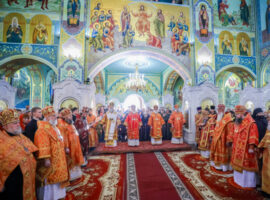 Митрополит Кирилл возглавил всенощное бдение в канун празднования Собора святых Ставропольской митрополии