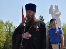 Благочинный Ипатовского округа принял участие в митинге, посвященном Дню Победы