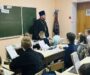 Священнослужитель провел беседу с учащимися школы №18 хутора Дёмино