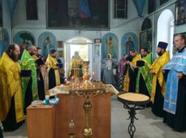 В храме святителя Николая Чудотворца села Сухая Буйвола состоялось общее собрание и исповедь духовенства Светлоградского благочиния