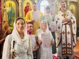В храме Всех святых, в земле Русской просиявших города Михайловска состоялся первый выпуск курсов по изучению церковнославянского языка